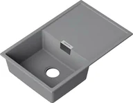 Zlewozmywaki - Frame Zlewozmywak granitowy 1-komorowy z ociekaczem titan - miniaturka - grafika 1