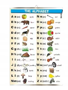 The alphabet alfabet angielski plansza plakat - Mały naukowiec - miniaturka - grafika 1