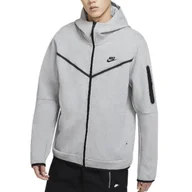 Bluzy sportowe męskie - Bluza sportowa męska Nike Tech Fleece Hoodie FZ WR - miniaturka - grafika 1