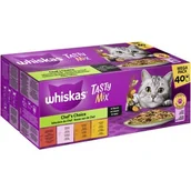 Mokra karma dla kotów - Whiskas Tasty Mix Zestaw mieszany Chef's Choice w sosie 40 x 85 g - miniaturka - grafika 1