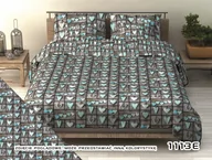 Pościel - Pościel z kory 180x200 1113E Serca Szaro-Niebieskie - miniaturka - grafika 1