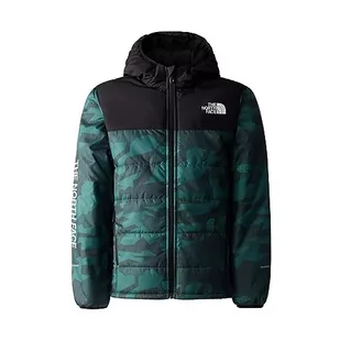 THE NORTH FACE Never Stop Dark Sage Rain Camo Pri 152 kurtka - Kurtki i płaszcze dla chłopców - miniaturka - grafika 1