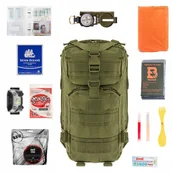 Plecaki - Plecak ewakuacyjny Ucieczkowy Badger Outdoor Recon 25l Olive V2 wyposażenie - miniaturka - grafika 1