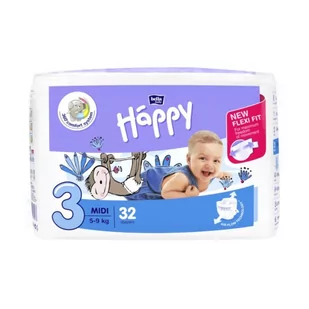 Bella Happy 3 Midi 5-9 kg 32 szt. - Pieluchy - miniaturka - grafika 1