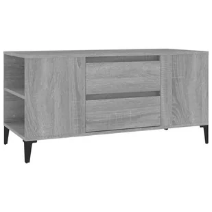 Lumarko Szafka pod TV, szary dąb sonoma, 102x44,5x50 cm - Szafki RTV - miniaturka - grafika 3