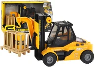 Samochody i pojazdy dla dzieci - DLA DZIECI WÓZEK WIDŁOWY RUCHOME WIDŁY DŹWIĘKI ŚWIATŁA - miniaturka - grafika 1