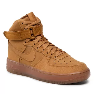 Sneakersy damskie - Nike Buty Air Force 1 High Lv 8 3 (GS) CK0262 700 Wheat/Wheat/Gum Light Brown - grafika 1
