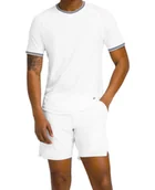 Koszulki sportowe męskie - Koszulka męska Wilson M Court Performance Crew Bright White S - miniaturka - grafika 1