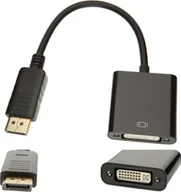 Złącza, przejściówki, adaptery - Pawonik Adapter AV DisplayPort - DVI-I czarny - miniaturka - grafika 1
