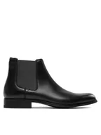 Botki męskie - Clarks Sztyblety Craftarlo Top 261734607 Czarny - miniaturka - grafika 1