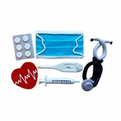 Dodatki do ciast w proszku - Figurki cukrowe Zestaw medyczny 6 elementów - miniaturka - grafika 1