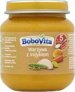 Bobovita Obiadek warzywa z indykiem po 5 m-cu 125g - Dania dla dzieci - miniaturka - grafika 1