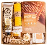 Zestawy upominkowe - KOSZ PREZENTOWY BOX dla niej kobiety urodziny 18-99 miodowy krem maseczka miód - miniaturka - grafika 1