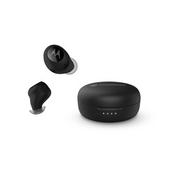 Zestawy głośnomówiące - Słuchawki bezprzewodowe Motorola True Moto Buds 150 douszne, Bluetooth, czarne - miniaturka - grafika 1