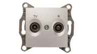 Gniazdka elektryczne - Schneider Electric Schneider Sedna aluminium gniazdo R-RTV końcowe) SDN3301660 - miniaturka - grafika 1
