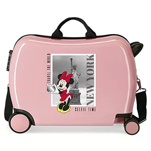 Disney Mickey i Minnie Travel the World New York Walizka dziecięca Nude 50x39x20 cms Sztywne ABS Boczne zamknięcie szyfrowe. 34L 1, Nowy Jork, Talla única, walizka dziecięca - Walizki - miniaturka - grafika 1