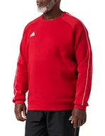 Bluzy męskie - Adidas męska bluza Core 18 - s czerwony/biały (power red/White) CV3961 - miniaturka - grafika 1
