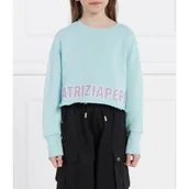 Bluzy dla dziewczynek - Patrizia Pepe Bluza | Cropped Fit - miniaturka - grafika 1