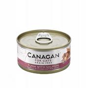 Mokra karma dla kotów - Canagan Canagan For Cats Tuna with Salmon 75g - miniaturka - grafika 1