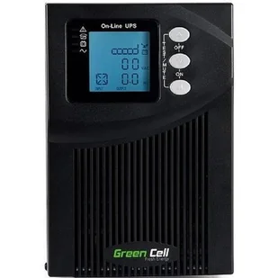 UPS Green Cell Zasilacz awaryjny UPS Online Green Cell MPII z wyświetlaczem LCD 1000VA UPS10 - Zasilacze awaryjne UPS - miniaturka - grafika 1