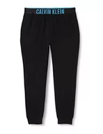 Spodenki męskie - Calvin Klein Męskie spodnie do joggingu, Czarny W/niebieski podpis, XL - miniaturka - grafika 1