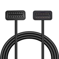 Diagnostyka samochodowa - Exza Obd2 kabel przedłużający, 16-pinowy, wtyczka M/W, 50 cm, kabel płaski, elastyczny i trwały - miniaturka - grafika 1