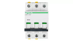 Schneider Electric Wyłącznik nadprądowy trójbiegunowy B 50A iC60N A9F03350 - Bezpieczniki elektryczne - miniaturka - grafika 1