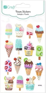 Naklejki z pianki lody 15 szt. - Zabawki kreatywne - miniaturka - grafika 1