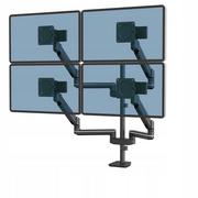Uchwyty do monitorów - Uchwyt na 4 monitory FELLOWES TALLO Modular 4FMS czarny - miniaturka - grafika 1
