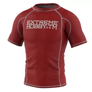 Rashguard fitness męski z krótkim rękawem EXTREME HOBBY TRACE kompresyjny - Koszulki sportowe męskie - miniaturka - grafika 1