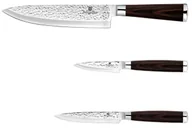 Noże - 3 sztuki noży ze stali nierdzewnej z młotkowaną powłoką S1-M55 - miniaturka - grafika 1