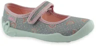 Buty dla dziewczynek - Dziewczęce balerinki kapcie do przedszkola Befado 114X528 Blanca - miniaturka - grafika 1