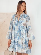 Sukienki - Sukienka PRINSA błękitna Dstreet EY2477 - miniaturka - grafika 1