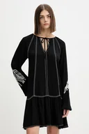 Sukienki - Desigual sukienka SILVIANEGRO kolor czarny mini rozkloszowana 25WWVW19 - miniaturka - grafika 1
