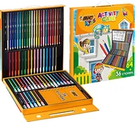 Kredki, ołówki, pastele i pisaki - BIC Kids 961558 Activity Case (24 kredki, 24 flamastry, 16 kredek i 36 naklejek do malowania) 961558 - miniaturka - grafika 1