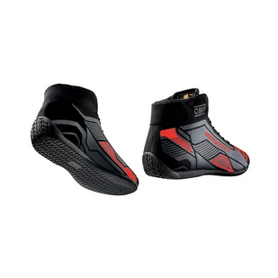 Buty rajdowe OMP SPORT MY22 czarno-czerwone (FIA) - Odzież do sportów motorowych - miniaturka - grafika 2
