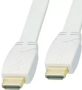 Lindy Kabel cyfrowy HDMI - HDMI płaski biały 1.3b Full HD 41160 - 0,5m - Kable - miniaturka - grafika 1