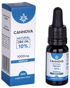 Cannova, Cbg Natural 10% Olejek Konopny, 10 Ml - Suplementy naturalne - miniaturka - grafika 1
