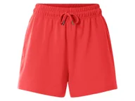 Spodenki damskie - esmara® Szorty dresowe damskie z bawełną (Czerwony, XS (32/34)) - miniaturka - grafika 1