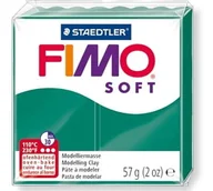 Masy plastyczne - Staedtler Masa plastyczna termoutwardzalna Soft, szmaragdowa, 57g, kostka - miniaturka - grafika 1