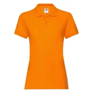 Koszulki i topy damskie - Koszulka damska Premium Polo Fruit of the Loom - Pomarańczowy XL - miniaturka - grafika 1