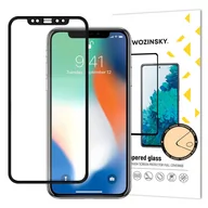 Szkła hartowane na telefon - Wozinsky super wytrzymałe szkło hartowane Full Glue na cały ekran z ramką Case Friendly Apple iPhone 11 Pro Max / iPhone XS Max czarny - miniaturka - grafika 1