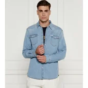 Koszule męskie - GUESS Jeansowa koszula | Slim Fit - miniaturka - grafika 1