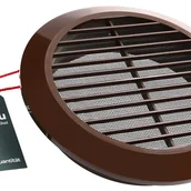 Kratki wentylacyjne - Kratka wentylacyjna okrągła z siatką fi150 plastik - KOTARBAU - miniaturka - grafika 1