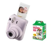 Aparaty natychmiastowe - Fujifilm Instax Mini 12 purpurowy + wkłady (20 zdjęć) - miniaturka - grafika 1
