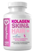 Włosy, skóra, paznokcie - MyVita Kolagen Skin & Hair+, 100 tabl. - miniaturka - grafika 1