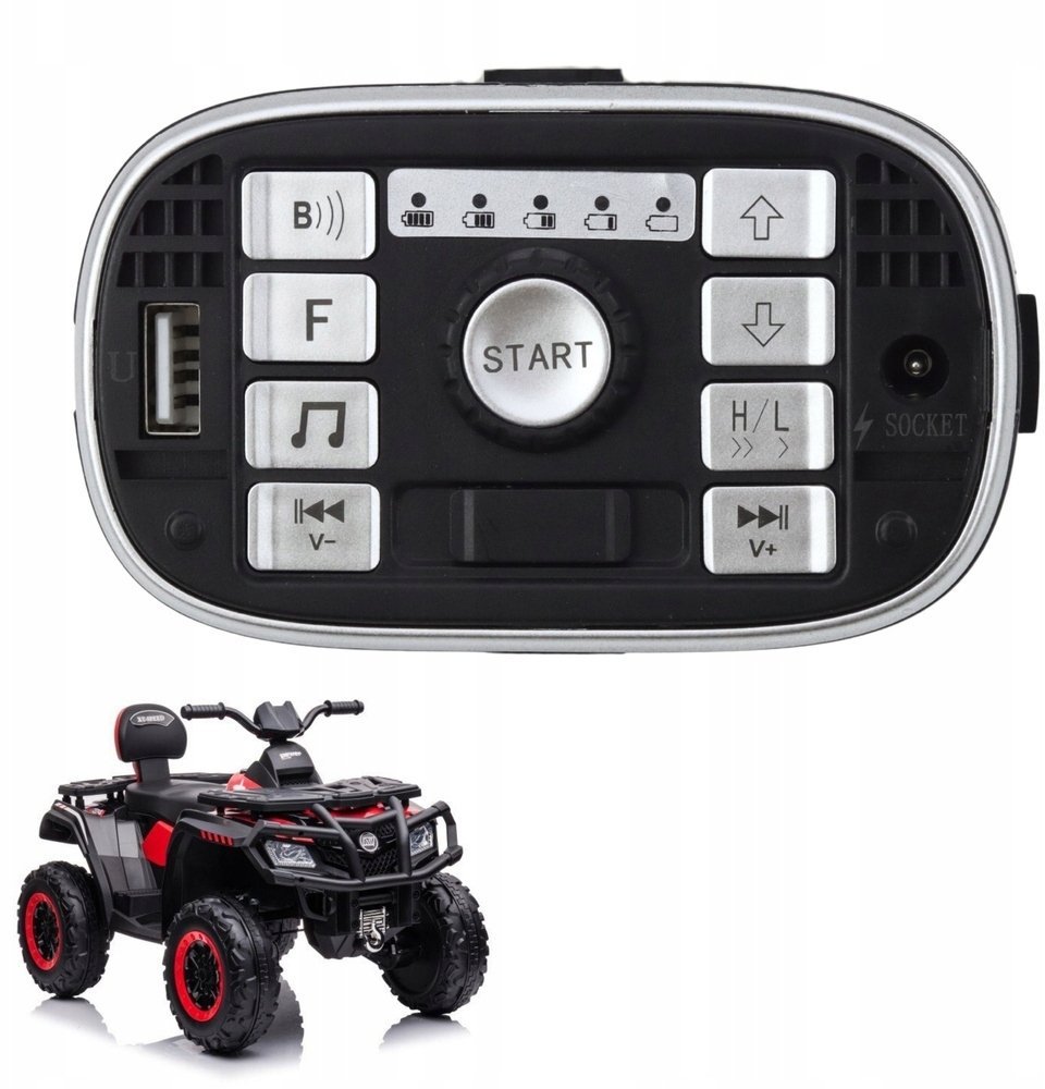 Zdjęcia - Pozostałe zabawki LEAN Toys Panel Muzyczny do Pojazdu na Akumulator S615 24V 