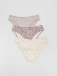 Reserved - Majtki typu brazyliany 3 pack - pastelowy róż - Moda i Uroda OUTLET - miniaturka - grafika 1