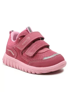 Buty dla dziewczynek - Superfit Sneakersy 1-006194-5510 M Różowy - grafika 1