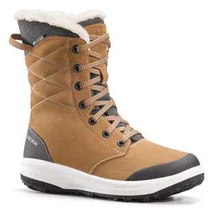Buty turystyczne damskie, wodoodporne, Quechua SH500 U-Warm, skórzane - Buty trekkingowe damskie - miniaturka - grafika 1